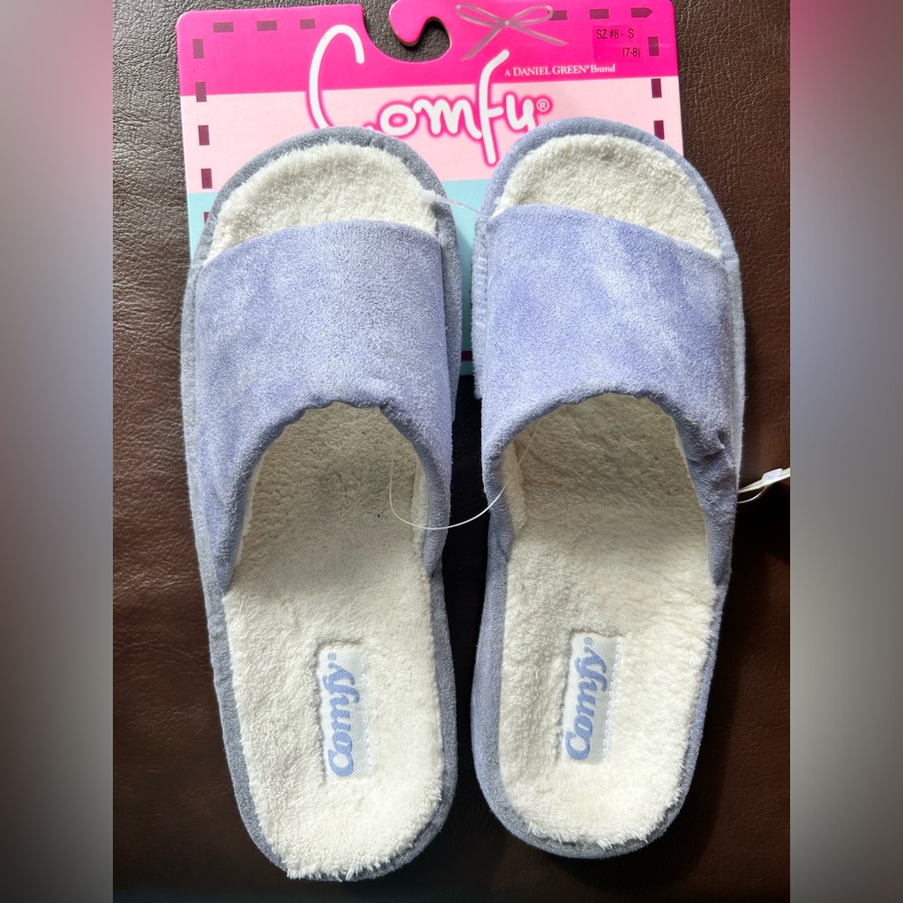 New Super Soft Lilac Slippers Foam Cushion Size 7 Small Comfy